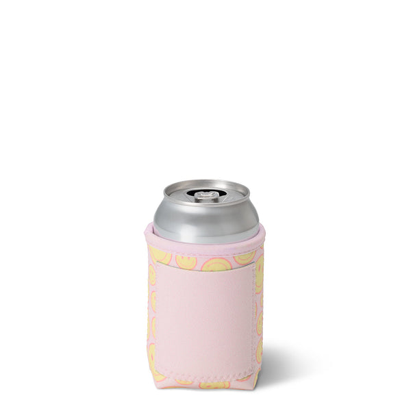 Swig Life Oh Happy Day Insulated Neoprene Can Coolie with Storage pocket