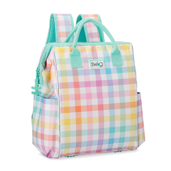 Pretty in Plaid Packi Backpack Cooler - Swig Life 