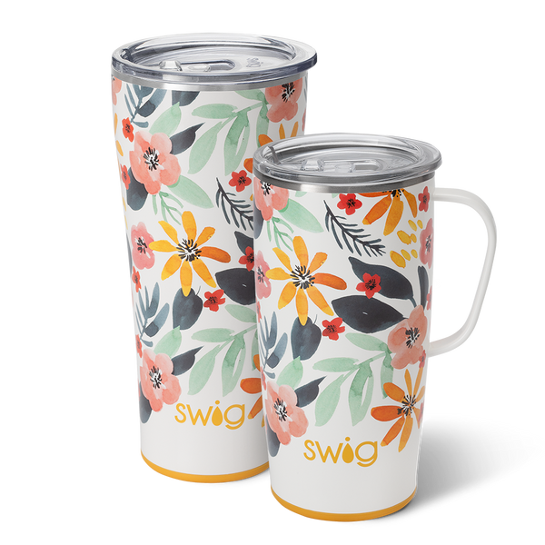 Swig Life Honey Meadow XL Set including a 22oz Honey Meadow Travel Mug and a 32oz Honey Meadow Tumbler