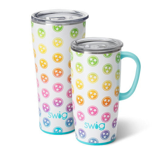 Swig Life Tennessee XL Set including a 22oz Tennessee Travel Mug and a 32oz Tennessee Tumbler