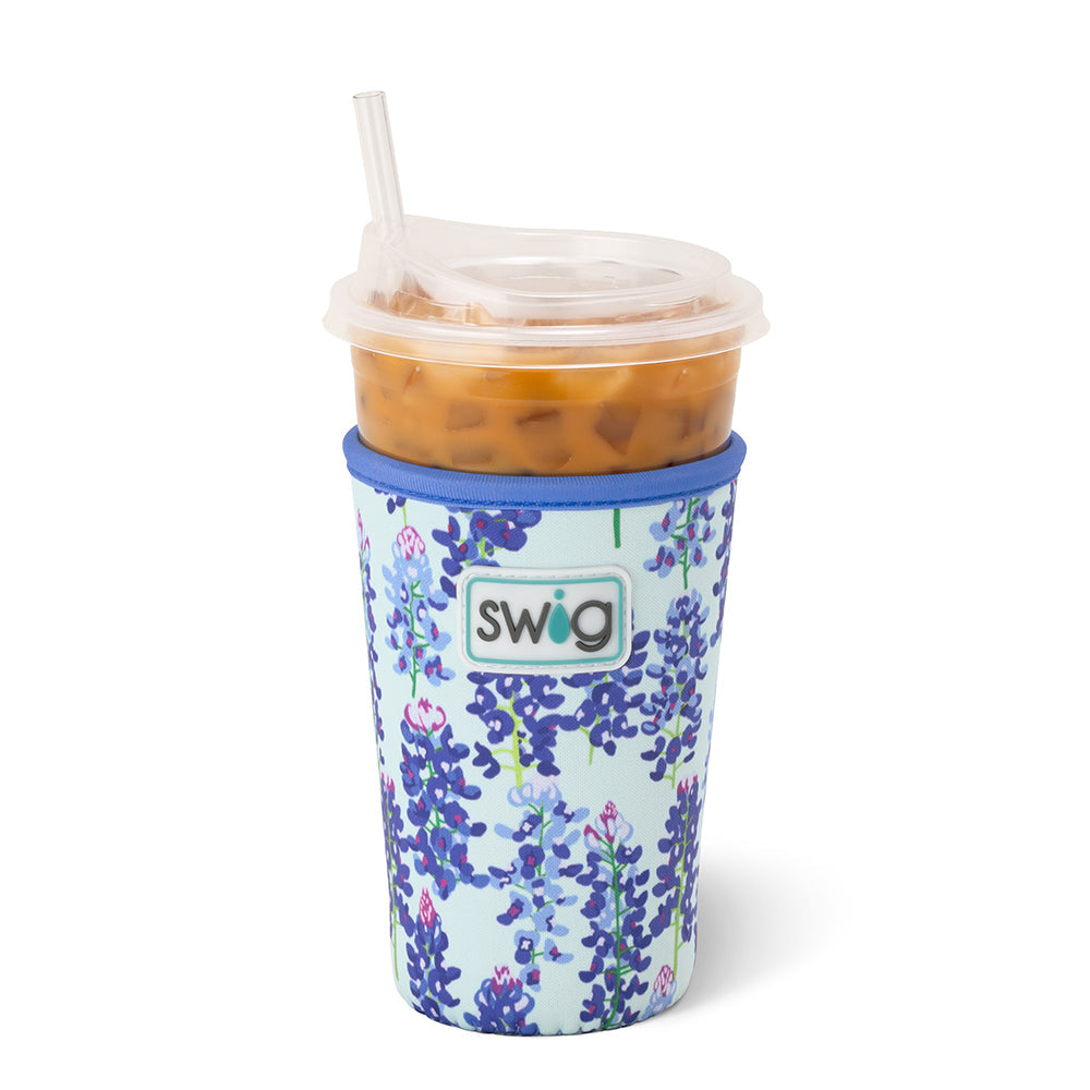 White & Gold Cheetah Print Reusable Cold and Iced Coffee Cup 