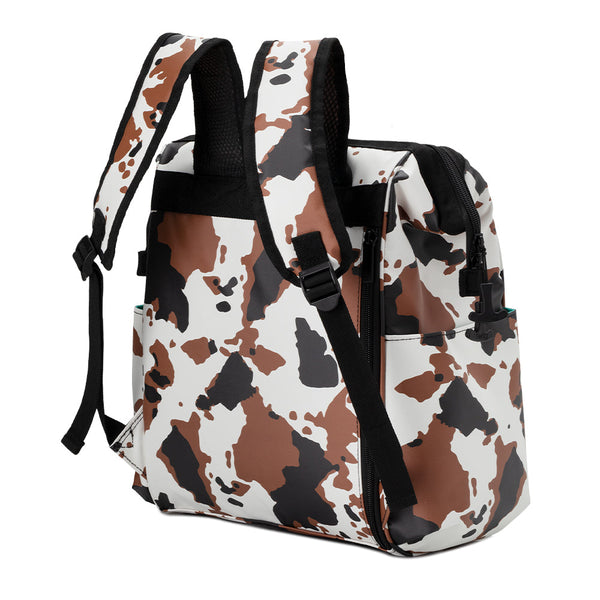 Hayride Cow Print Packi Backpack Cooler - Swig Life