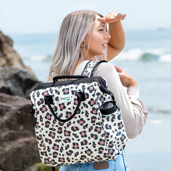 Swig Luxy Leopard Packi Backpack Cooler