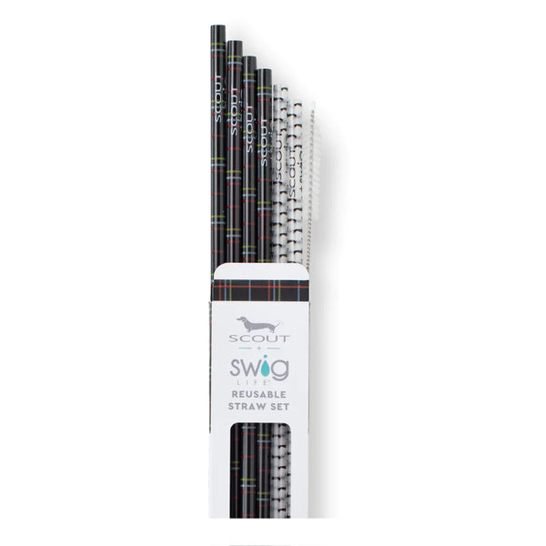SCOUT Scoutlander + Black Reusable Straw Set