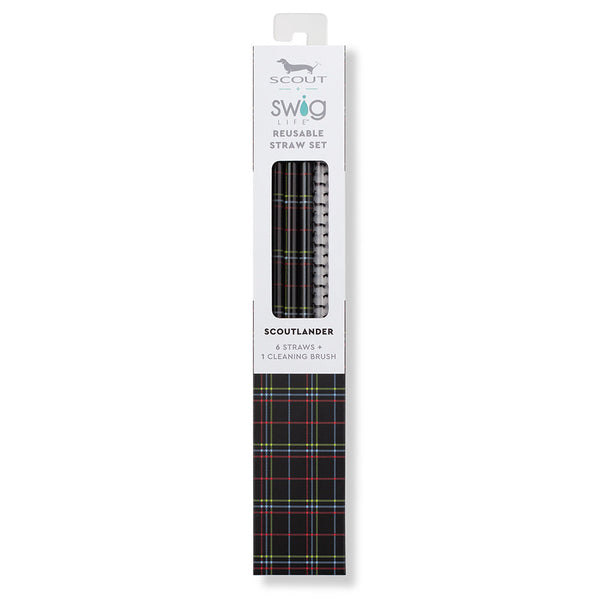SCOUT Scoutlander + Black Reusable Straw Set