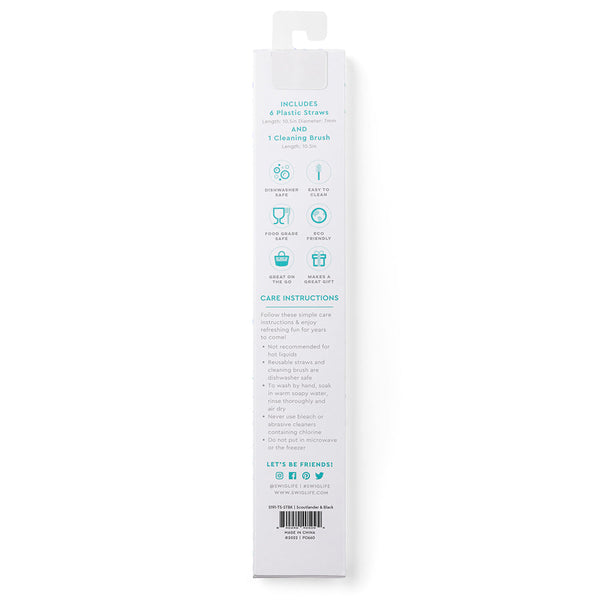 SCOUT Scoutlander + Black Reusable Straw Set
