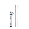 Navy Telescopic Stainless Steel Straw Set - eco girl - Swig Life